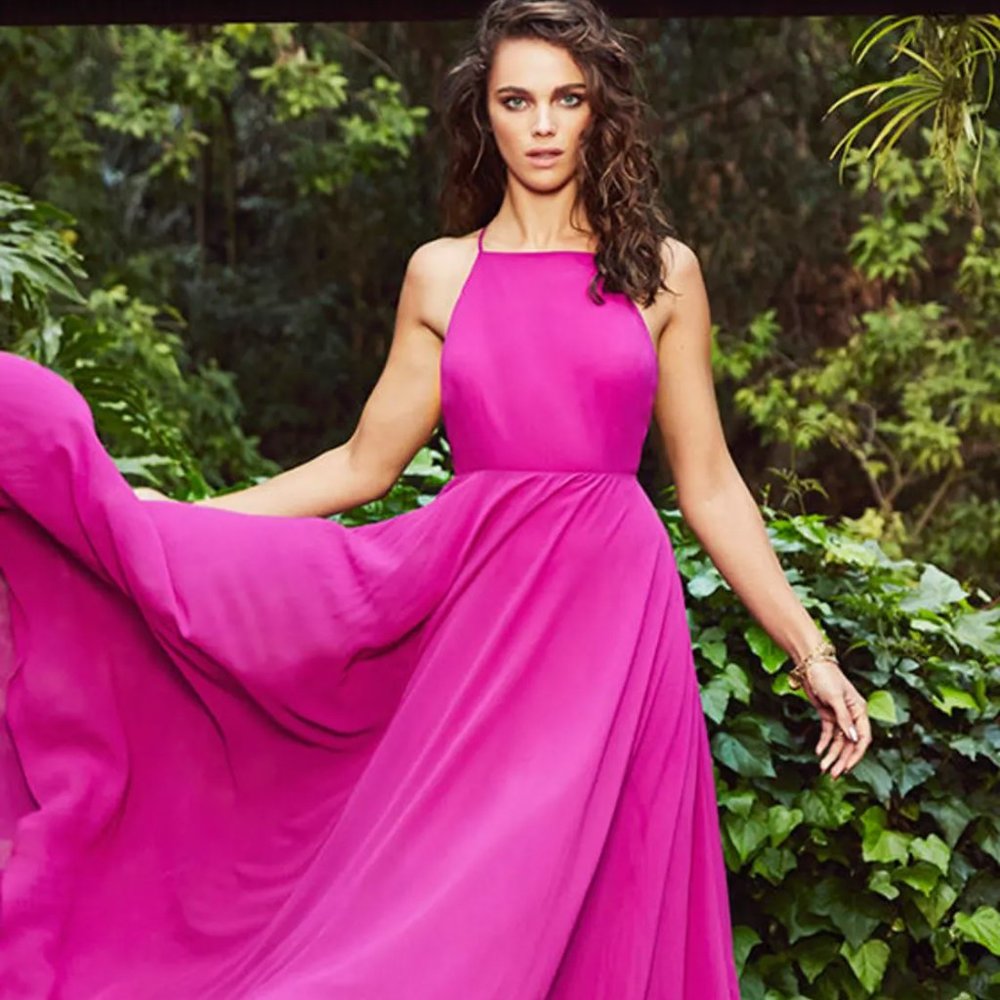 Lulus Mythical Kind of Love Magenta Maxi Dress - LIKE NEW